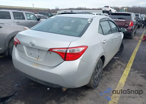 2015 Toyota Corolla L from USA, damaged, VIN 2T1BURHE4FC233458